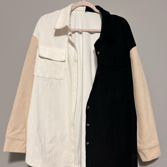 Women long sleeve shirt, made of soft corduroy - Picture 3 of 4